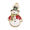 Christmas Theme Alloy Enamel Pendants X-ENAM-D060-04B-1