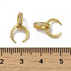 Rack Plating Brass Micro Pave Cubic Zirconia Pinch Bails KK-P246-01G-3