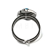 Oval 304 Stainless Steel Open Cuff Rings STAS-Z060-12P-4