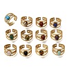 304 Stainless Steel Cuff Open Rings RJEW-F213-03G-2