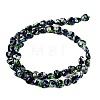 Spray Printed Synthetic Turquoise Beads Strands TURQ-P002-01A-01-3