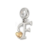 Brass European Dangle Charms KK-Z097-01F-GP-1