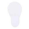 Light Bulb with Flower Pattern Self-Adhesive Picture Stickers X-DIY-P069-01-6