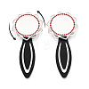 Alloy & Iron Bookmark Cabochon Settings PALLOY-N184-10S-4