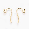 Brass Earring Hooks X-KK-F763-03G-1