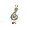 304 Stainless Steel Enamel Pendants STAS-OY013-62G-1