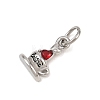 304 Stainless Steel Rhinestone Pendants STAS-I365-01P-02-2