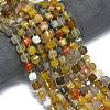 Natural Yellow Botswana Agate Beads Strands G-K389-A23-01-2