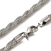 202 Stainless Steel Rope Chain Necklaces STAS-A100-13P-2