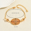 Bohemian Style Brass Micro Pave Cubic Zirconia Link Bracelets FB1752-2