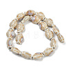 Handmade Porcelain Beads Strands PORC-P030-01A-12-4
