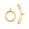 Ring Brass Toggle Clasps KK-G548-39G-3