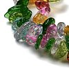 Transparent Crackle Glass Beads Strands GLAA-U004-01D-3