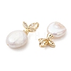 Natural Baroque Keshi Pearl Pendants PALLOY-JF05191-2
