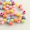 Craft Style Colorful Acrylic European Beads MACR-Q157-M46-1