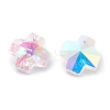 Transparent Glass Charms GLAA-O020-01B-2