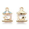 Light Gold Plated Alloy Charms ENAM-T009-44A-1