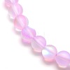 Synthetic Moonstone Beads Strands X-G-F142-8mm-09-3