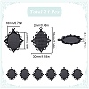 24Pcs Oval Alloy Pendants Cabochon Settings FIND-SC0009-95-2