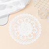 Flower Polyester Embroidery Lace Coasters AJEW-CN0007-46A-7
