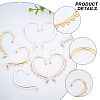 36Pcs 3 Colors Alloy Ear Cuff Findings FIND-CA0005-23-6
