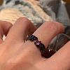 Alloy & Rhinestone Cuff Open Rings FS-WG9C160-01-1
