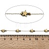 Handmade 304 Stainless Steel Non-magnetic Hematite Beaded Star Link Chains CHS-L032-17G-01-2