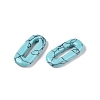 Synthetic Turquoise Oval Pendants G-N342-105H-2