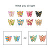 40Pcs 10 Style Transparent Acrylic Charms FIND-BY0001-22-4