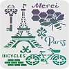 Large Plastic Reusable Drawing Painting Stencils Templates DIY-WH0202-034-1