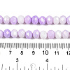 Faceted Electroplated Glass Beads Strands GLAA-C023-02-B07-4