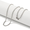 Non-Tarnish 201 Stainless Steel Cable Chain Necklaces for Women and Men NJEW-F322-10P-2