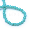 Opaque Solid Glass Bead Strands X-GLAA-R166-4mm-02I-3