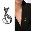 Creative Abalone Shell Cat Brooch PW-WG786CF-01-2