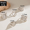 5Pcs Alloy Finger Rings Sets WG7802C-06-2