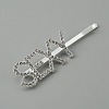 Word SEXY Alloy Rhinestone Hair Bobby Pins FIND-WH0152-34E-S-1