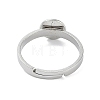 Non-Tarnish 304 Stainless Steel Adjustable Ring Components X-STAS-Z064-07P-01-3