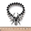 Punk Style Alloy Plastic Charm Bracelets LS-BJEW-K269-01P-7