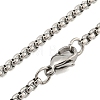 201 Stainless Steel Pendant Necklaces NJEW-H030-01P-3