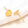 304 Stainless Steel Stud Earrings EJEW-P262-01G-1