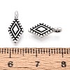 Tibetan Style Alloy Pendants TIBE-N015-02AS-3