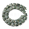Natural Green Spot Jasper Beads Strands G-F839-A23-01-5