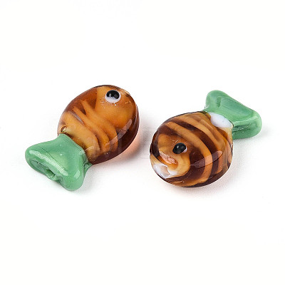 Handmade Lampwork Beads Strands LAMP-N021-41-A08-1
