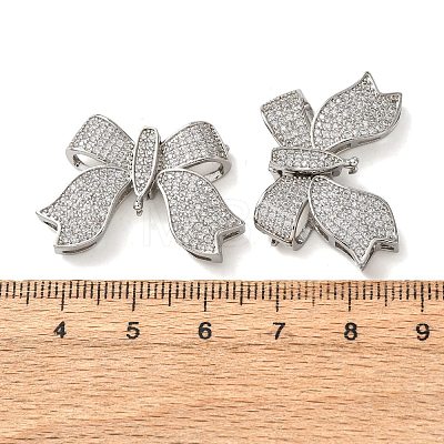 Brass Micro Pave Cubic Zirconia Chandelier Component Links KK-K422-15P-1