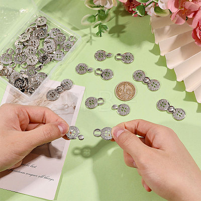 Zinc Alloy Snap Lock Clasps FIND-WH0149-96P-1