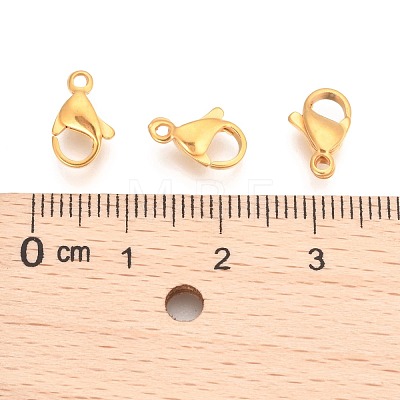 304 Stainless Steel Lobster Claw Clasps STAS-T040-PJ212-11-1
