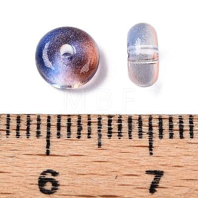 Electroplate Transparent Colours Rainbow Glass Seed Beads SEED-T007-03F-1