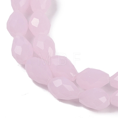 Electroplate Imitation Jade Glass Beads Strands GLAA-N005-J4mm-D01-1