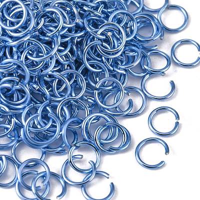 Aluminum Wire Open Jump Rings ALUM-R005-0.8x6-19-1