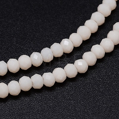 Faceted Rondelle Glass Beads Strands GLAA-M028-2mm-B02-1